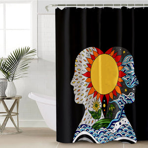 Colorful Human Illustration Modern Art SWYL3879 Shower Curtain