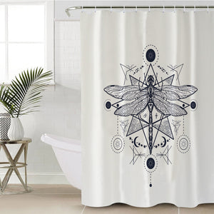 Odonata Zodiac Sketch SWYL3927 Shower Curtain