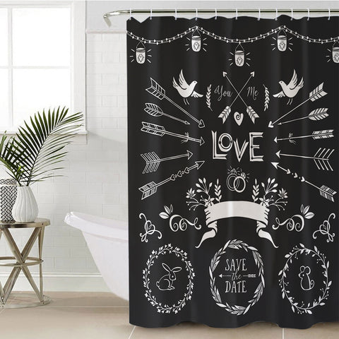 Image of Save The Day For Love SWYL4102 Shower Curtain