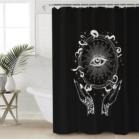 Image of Shine Bright Eye Zodiac Hands SWYL4243 Shower Curtain