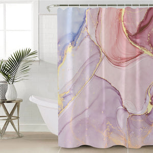 Splash Golden Salmon Pastel SWYL4278 Shower Curtain