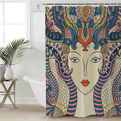 Image of Aztec Snake Lady SWYL4284 Shower Curtain