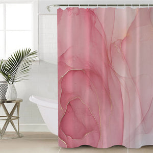 Golden Splash Shade Of Pink SWYL4307 Shower Curtain