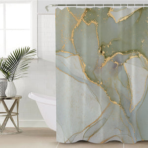 Golden Splash Shade Of Grey SWYL4308 Shower Curtain