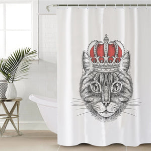 Royal King Crown Cat SWYL4321 Shower Curtain