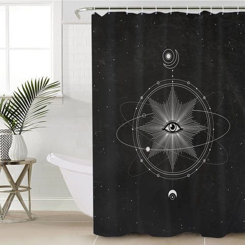 Image of Illusion Galaxy Eye SWYL4322 Shower Curtain