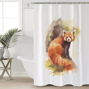 Watercolor Fox Painting SWYL4328 Shower Curtain