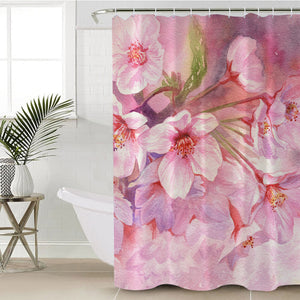 Multi Lotus Pattern SWYL4431 Shower Curtain