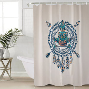 Vintage Aztec Dream Catcher Owl Logo SWYL4451 Shower Curtain