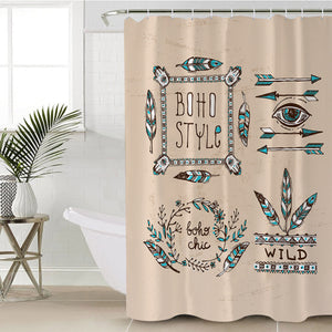 Vintage Boho Style & Chic SWYL4452 Shower Curtain