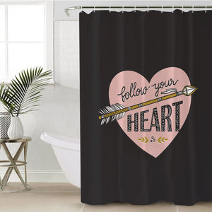 Follow Your Heart - Boho Style SWYL4455 Shower Curtain