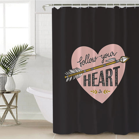 Image of Follow Your Heart - Boho Style SWYL4455 Shower Curtain