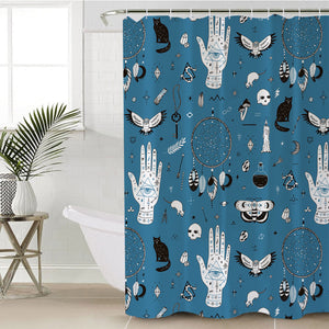 Tatto Hands & Mini Sketch SWYL4509 Shower Curtain