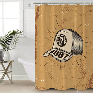 Retro Cap - Free City Style 1987 SWYL4525 Shower Curtain