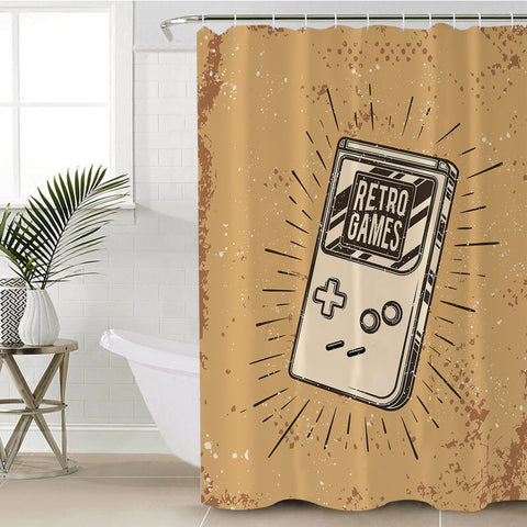 Image of Retro Gameplay Gameboy 1989 SWYL4532 Shower Curtain