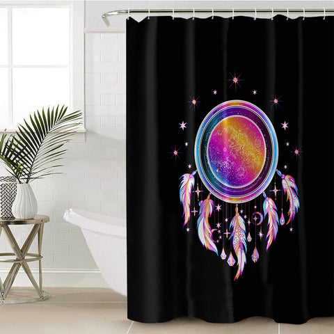 Image of Galaxy Modern Blink Dream Catcher SWYL4590 Shower Curtain