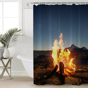 Burning Wood In The Desert SWYL4599 Shower Curtain