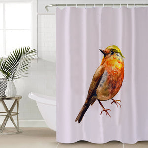 Warm Watercolor Sunbird SWYL4728 Shower Curtain