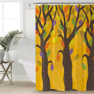 Colorful Leaves & Trees SWYL4729 Shower Curtain