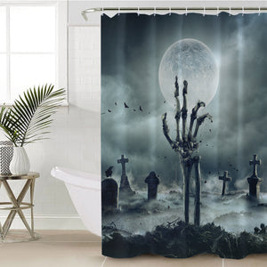 Gothic Dark Dead Moon Night Scene SWYL5171 Shower Curtain