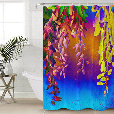 Image of RGB Reverse Gradient Tree SWYL5238 Shower Curtain