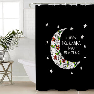 Happy Islamic 1439 New Year SWYL5463 Shower Curtain