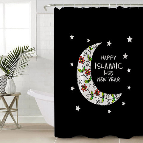 Image of Happy Islamic 1439 New Year SWYL5463 Shower Curtain