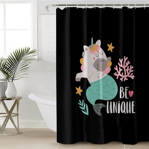 Image of Be Unique Unicorn Mermaid SWYL5603 Shower Curtain