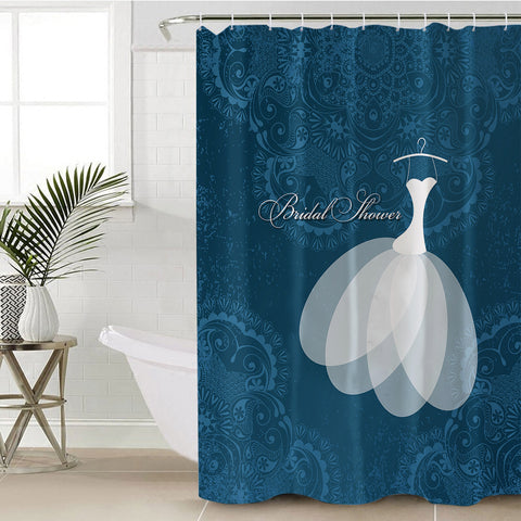Image of Bridal Shower Wedding Dress SWYL6122 Shower Curtain