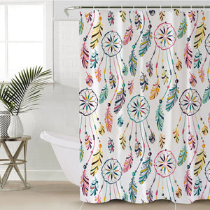 Dreamcatcher Collection White Theme SWYL6131 Shower Curtain
