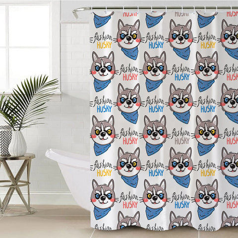 Image of Swag Fashion Husky Collection SWYL6211 Shower Curtain