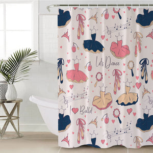 Beautiful Ballet Dress Collection SWYL6217 Shower Curtain