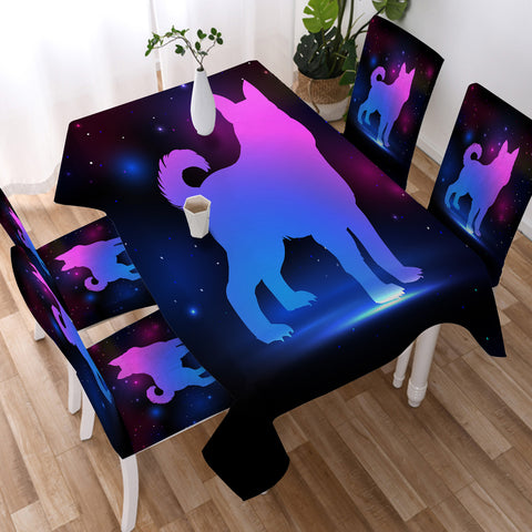 Image of Galaxy Wolf SWZB3308 Tablecloth