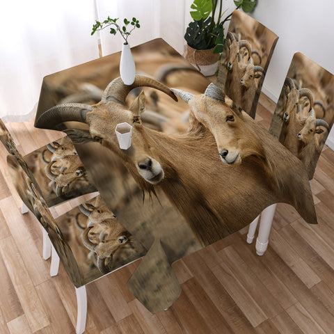 Image of Two Brown Deers SWZB3333 Tablecloth