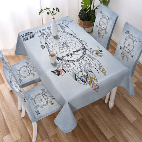 Image of Never Stop Dreaming Round Dreamcatcher SWZB3357 Tablecloth