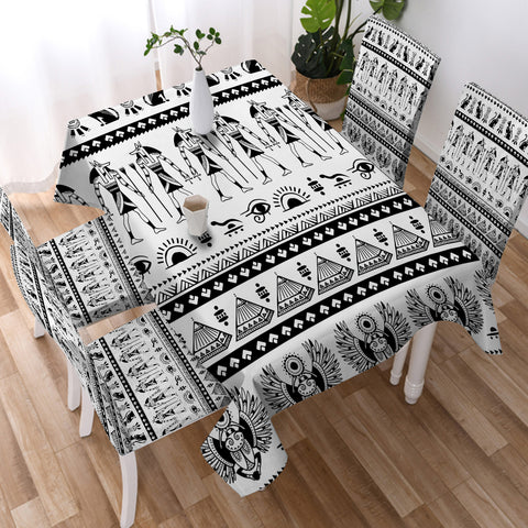 Image of Ancient Egyptian Aztec Print SWZB3359 Tablecloth