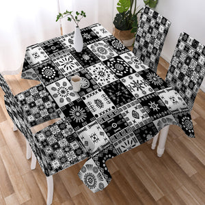 Aztec Checkerboard SWZB3361 Tablecloth