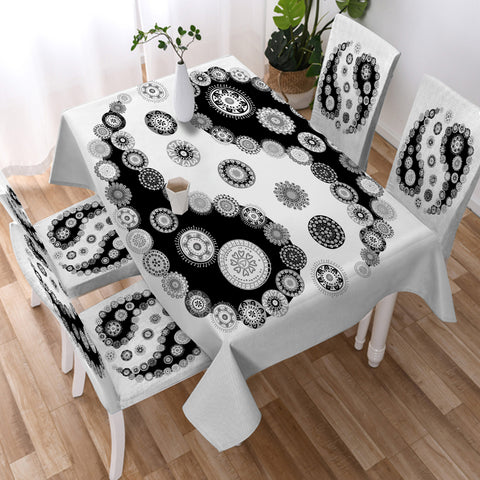 Image of Yin Yang Paisley SWZB3363 Tablecloth