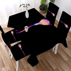 Colorful Gradient Flying Broom  SWZB3383 Tablecloth