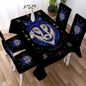 Blue Wolf Bandana SWZB3477 Tablecloth