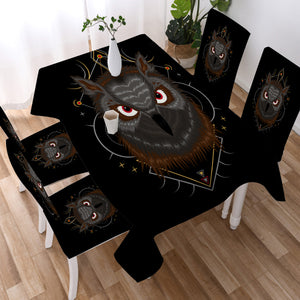 Dark Owl Dreamcatcher SWZB3480 Tablecloth