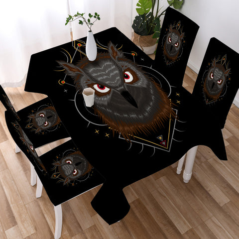 Image of Dark Owl Dreamcatcher SWZB3480 Tablecloth