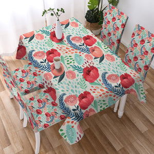 Red & Pink Tulips SWZB3486 Tablecloth