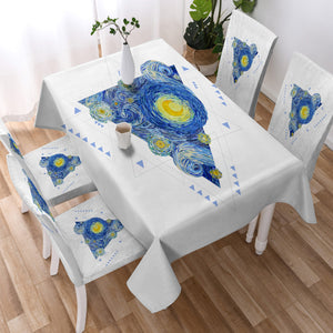 Van Gogh Art Triangle SWZB3585 Waterproof Tablecloth