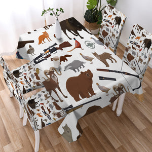 Forest Animal Hunter SWZB3595 Waterproof Tablecloth