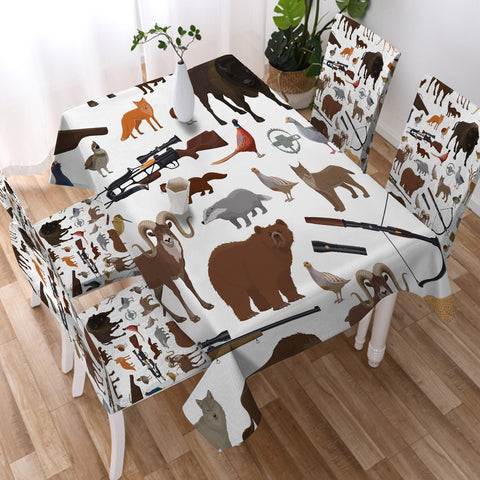 Image of Forest Animal Hunter SWZB3595 Waterproof Tablecloth