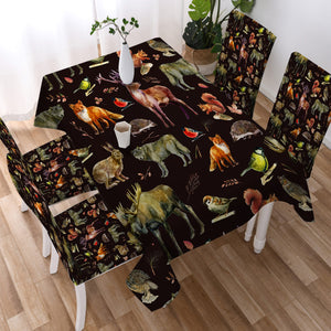 Forest Animals SWZB3599 Waterproof Tablecloth