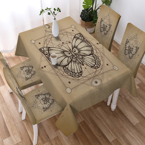 Image of Vintage Butterfly Zodiac SWZB3653 Tablecloth