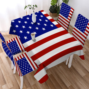 USA Flag SWZB3662 Tablecloth