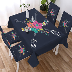 Floral Arrows & Feather SWZB3668 Tablecloth